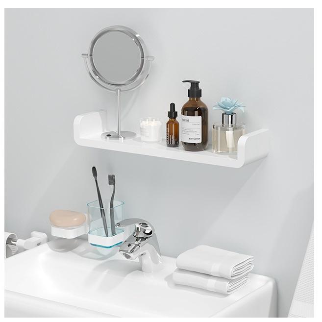 【優惠價再5折出清】免釘牆置物架 免釘置物架 免釘層板 無痕收納 收納架 壁掛架 衛浴架 無痕層板 層架 浴室壁掛架-細節圖8