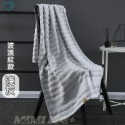 波浪紋浴巾420g/淺灰