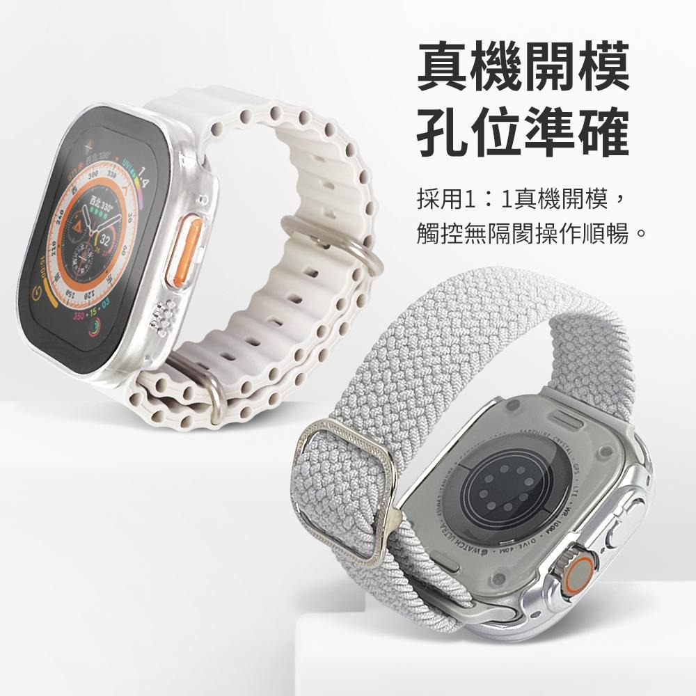 Apple Wacth 一體殼 適用 watch ultra 49mm 玻璃保護殼 手錶殼-細節圖7