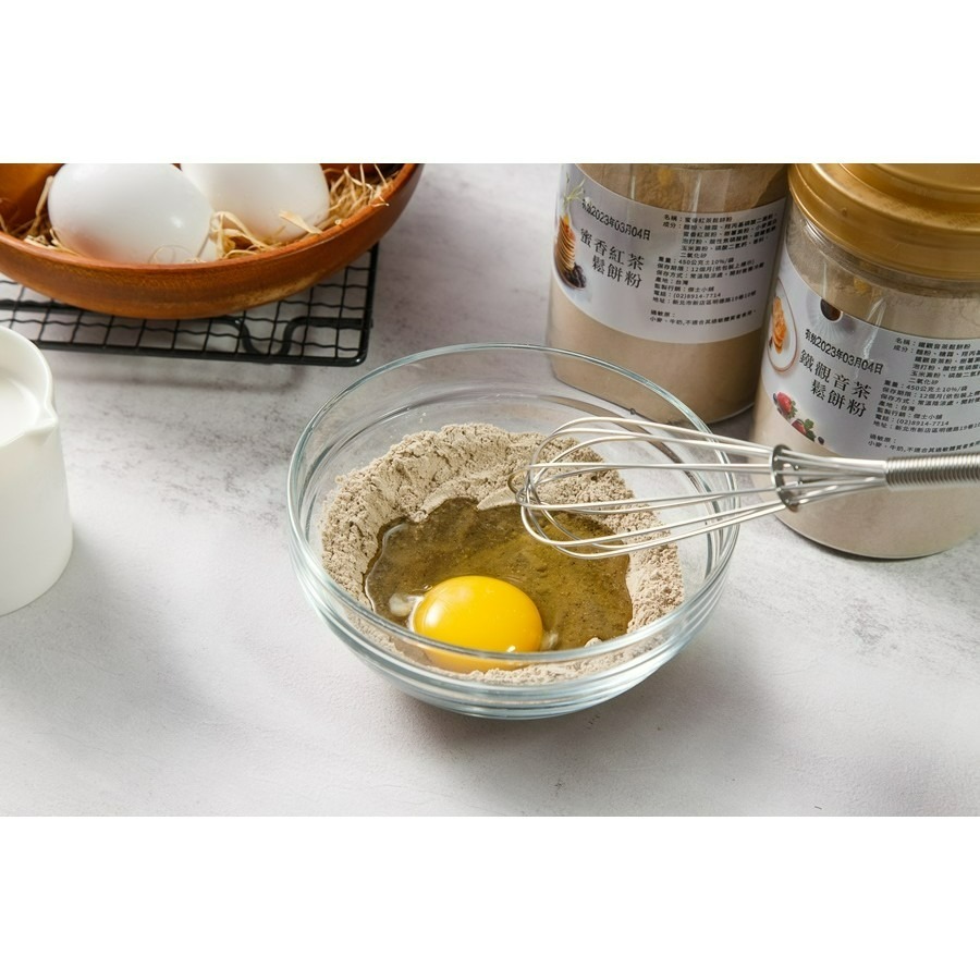 蜜香紅茶/鐵觀音茶鬆餅粉(450公克/瓶)任選-細節圖3