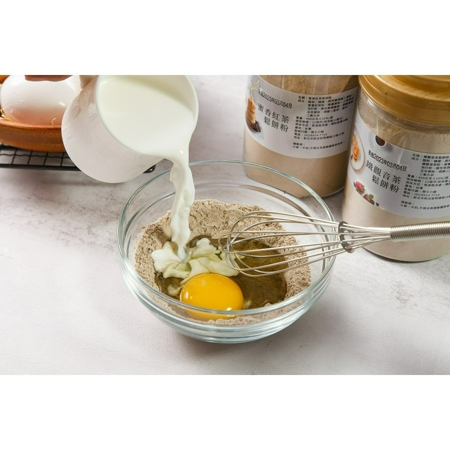 蜜香紅茶/鐵觀音茶鬆餅粉(450公克/瓶)任選-細節圖10