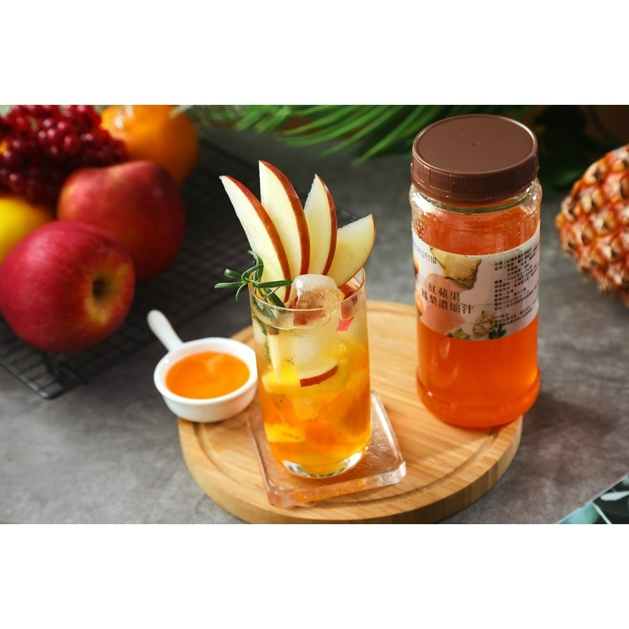 紅蘋果鳳梨濃縮汁(600g/瓶)-細節圖3