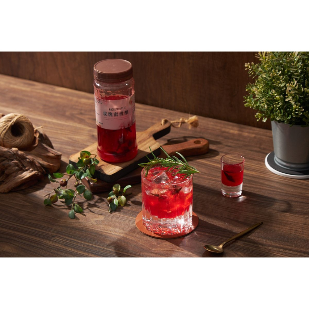 玫瑰蜜桃釀(600g/瓶)清爽不膩!!-細節圖3