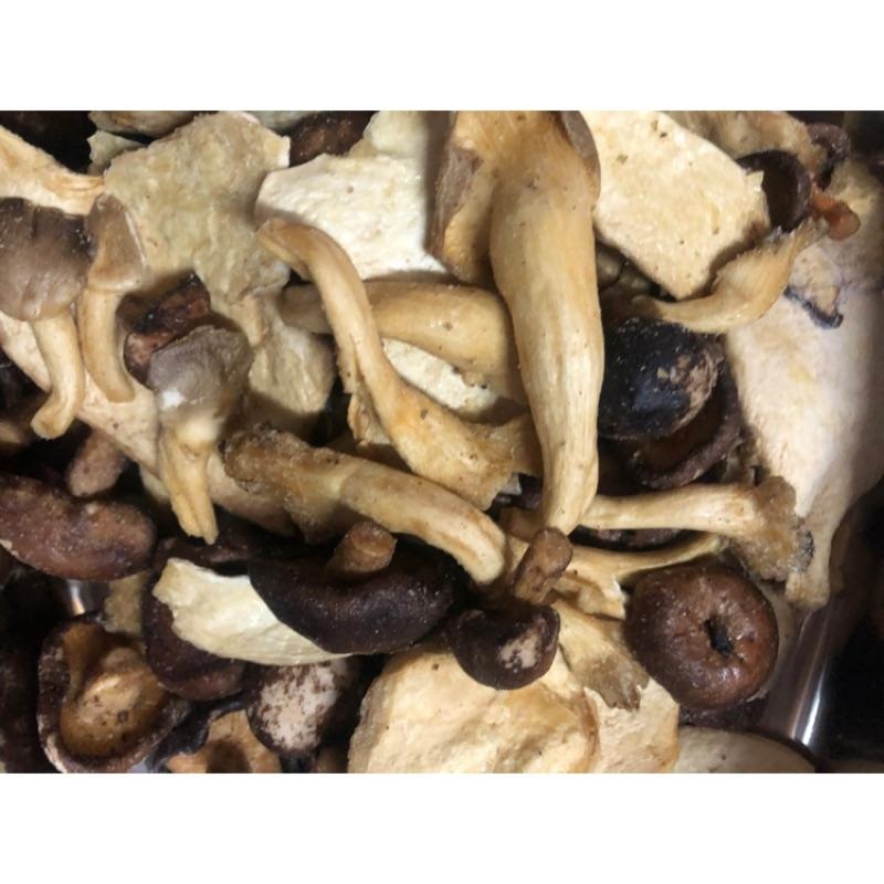 [綜合菇脆片］500公克 超值豪華包 香菇粒+秀珍菇+杏鮑菇-細節圖2