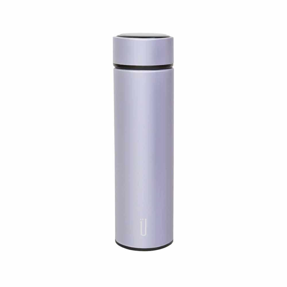 長效輕量保溫瓶 500ml 鐵灰/淡紫 不銹鋼保溫瓶 真空保溫瓶 保溫杯 304不鏽鋼-細節圖2