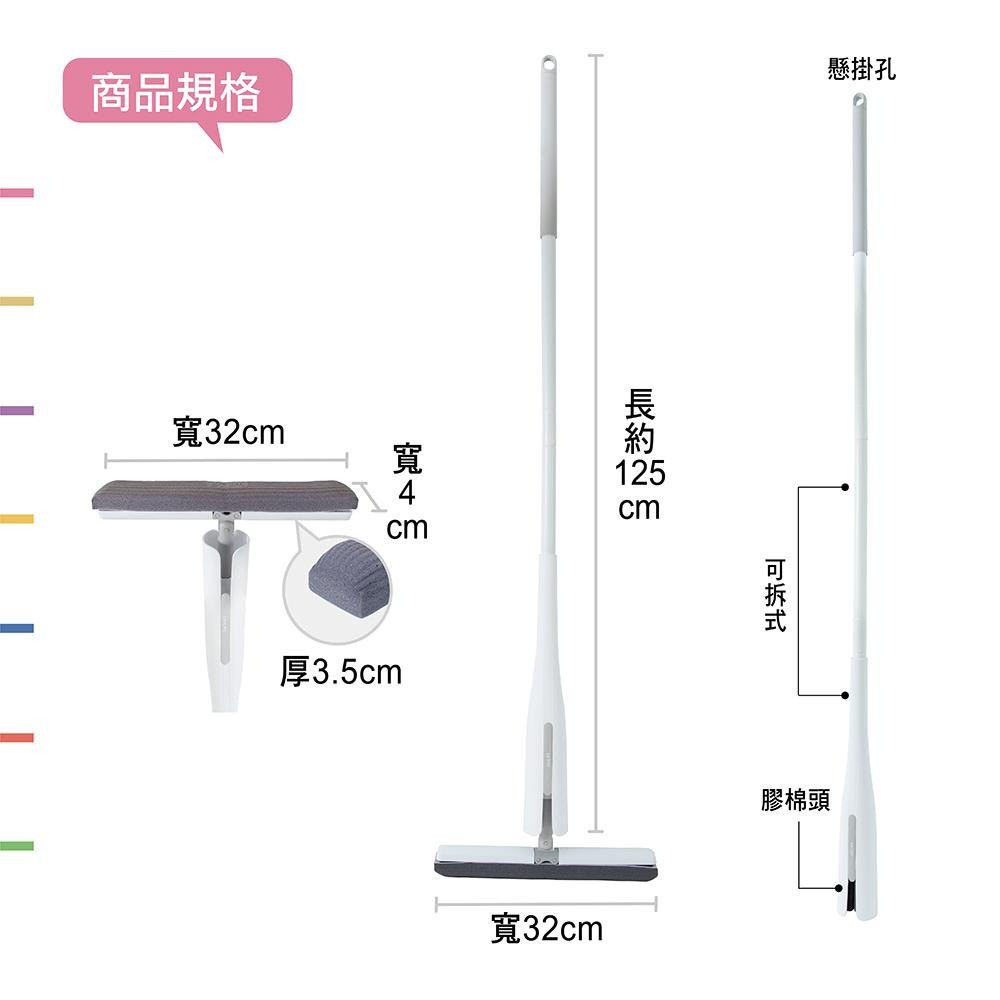 UdiLife 生活大師 hold拖 不沾手PU膠棉V型拖把 膠棉拖把 乾濕兩用拖把 免手洗拖把 懶人拖把 地板清潔-細節圖7