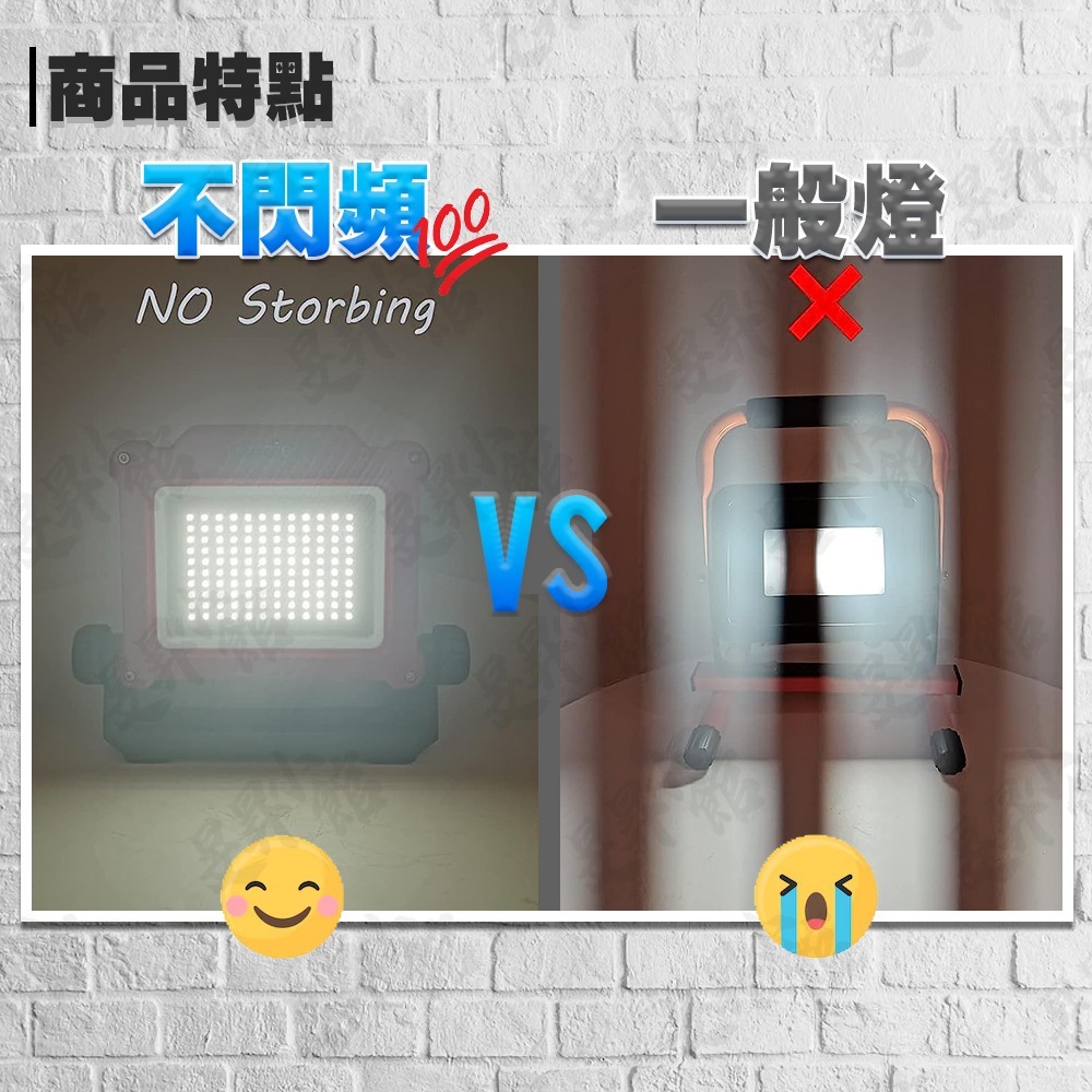 工作燈 LED工作燈 【台灣現貨】 led燈  露營燈 直播燈 補光燈 攝影燈 直播設備 超亮工作燈 汽車工作燈 小朋哥-細節圖3