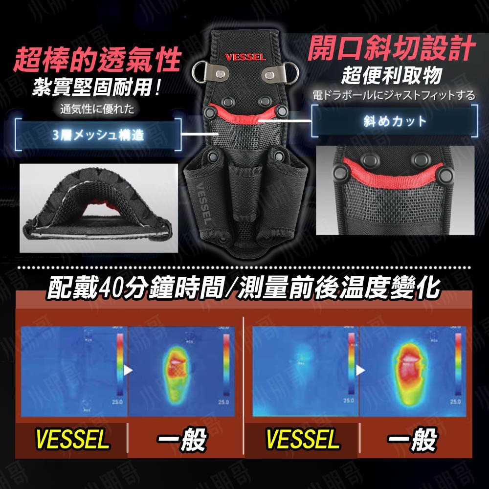 Vessel 十字腰帶 工具腰包 【台灣現貨】 工具收納 工具腰帶 工作腰帶 專用工具包 腰包工具包 小朋哥-細節圖2