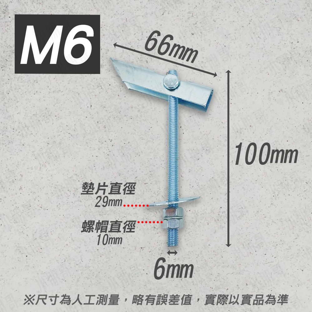 中空緊固器 固定螺絲 固定器 吊扇 吊燈 晾衣架 熱水器 石膏板 螺絲 固定 固定支架 飛機螺絲 固定器 小朋哥-細節圖4