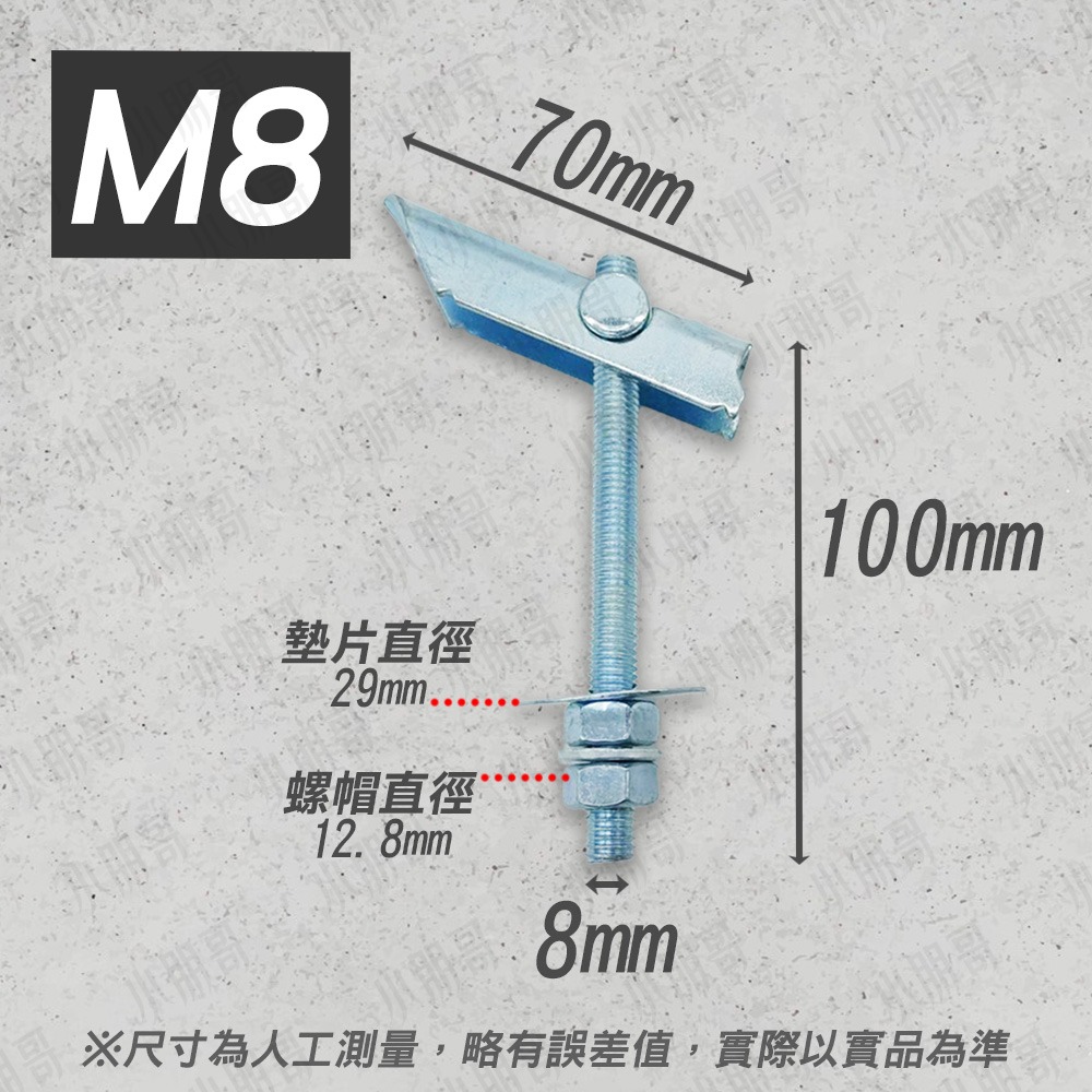 中空緊固器 固定螺絲 固定器 吊扇 吊燈 晾衣架 熱水器 石膏板 螺絲 固定 固定支架 飛機螺絲 固定器 小朋哥-細節圖5