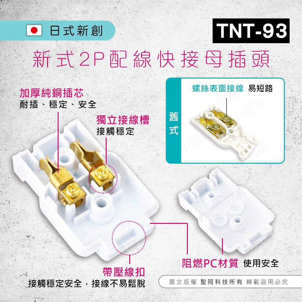 新式2P配線快接公插頭 母插頭 旋轉插頭 公插頭 插座 安全插頭 冷氣 冷氣插頭-細節圖4
