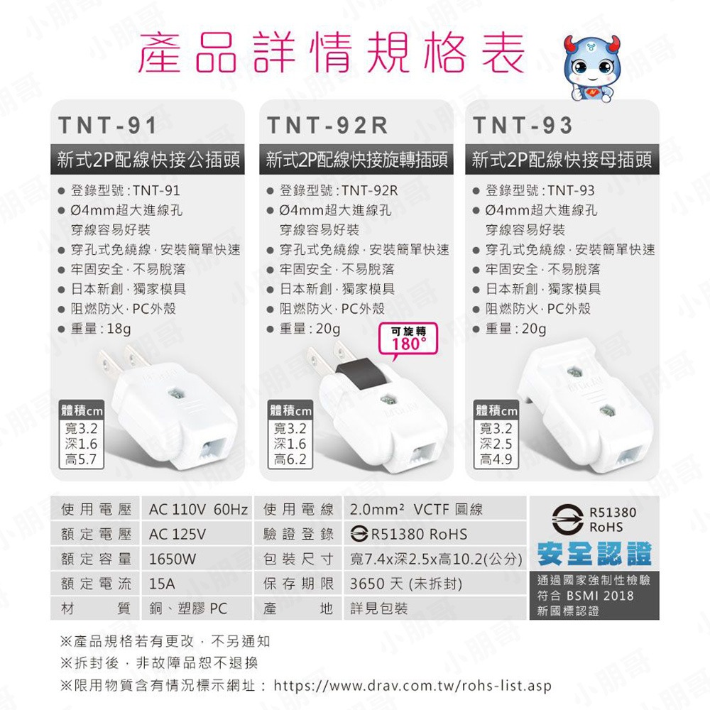 新式2P配線快接公插頭 母插頭 旋轉插頭 公插頭 插座 安全插頭 冷氣 冷氣插頭-細節圖6