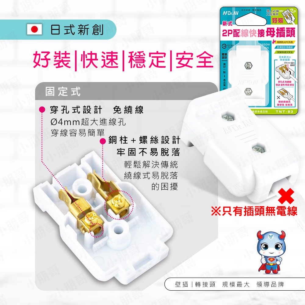 新式2P配線快接公插頭 母插頭 旋轉插頭 公插頭 插座 安全插頭 冷氣 冷氣插頭-規格圖7