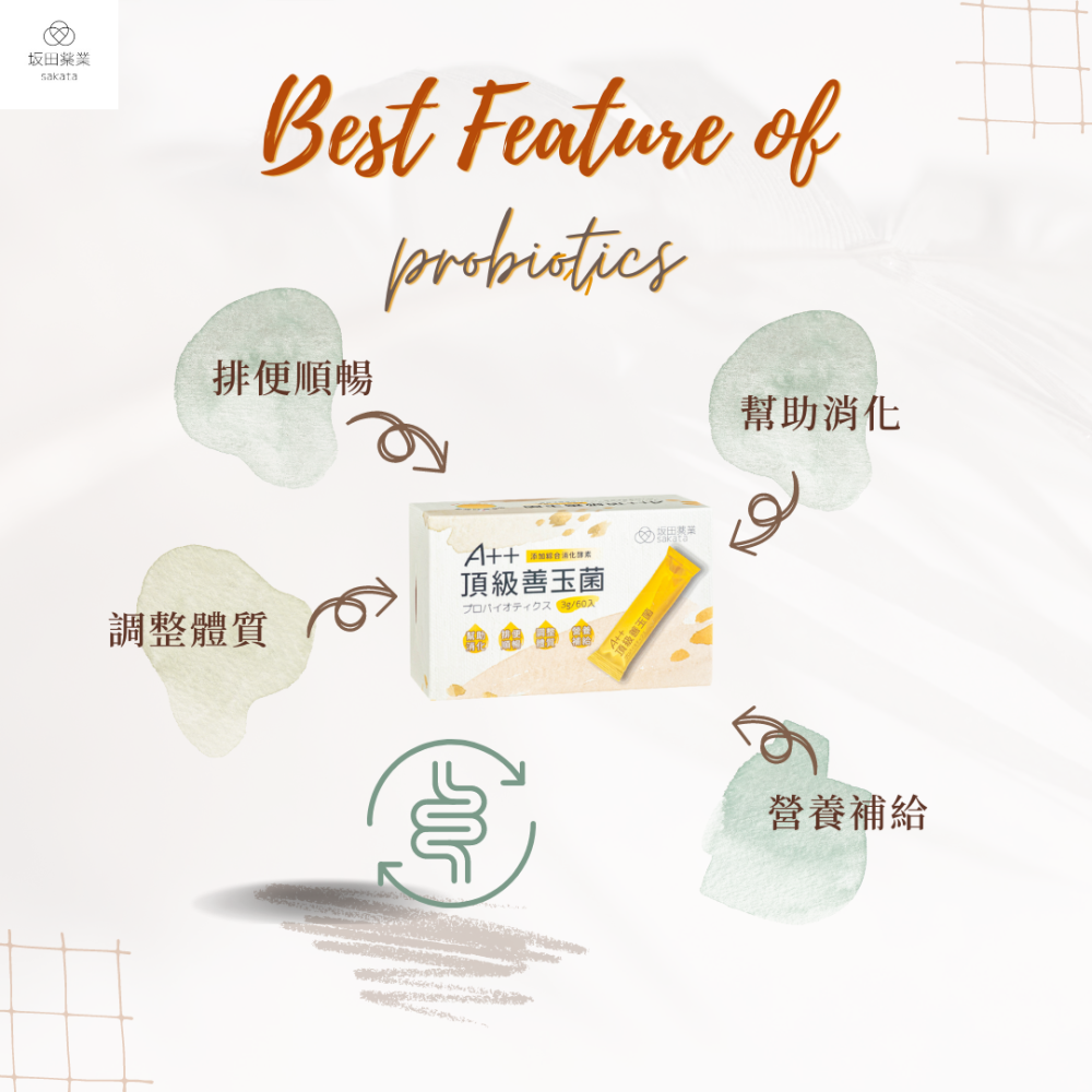 『 Liz x 坂田藥業』A++頂級善玉菌（益生菌）3g/60入-細節圖2