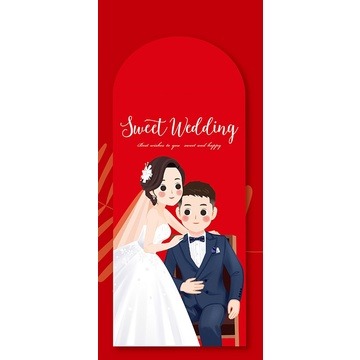 🇹🇼*辰軒百貨*現貨創意可愛歐式卡通結婚創意紅包袋-細節圖6