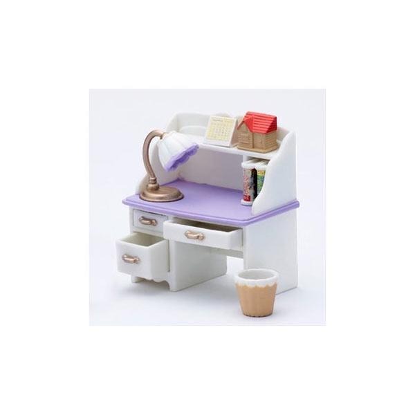 日本直送 全新 正版 森林家族 會員限定 白色書桌 書桌組-細節圖2