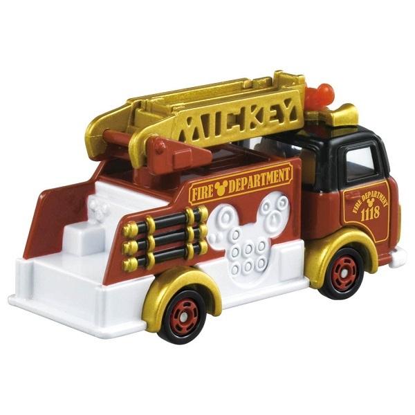 全新 正版 TOMICA 多美小汽車 米奇 消防車 消防車輛 雲梯車 玩具車-細節圖3