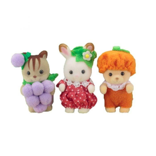 全新 日本購入 森林家族 會員限定 水果寶寶組 葡萄 草莓 橘子 寶寶