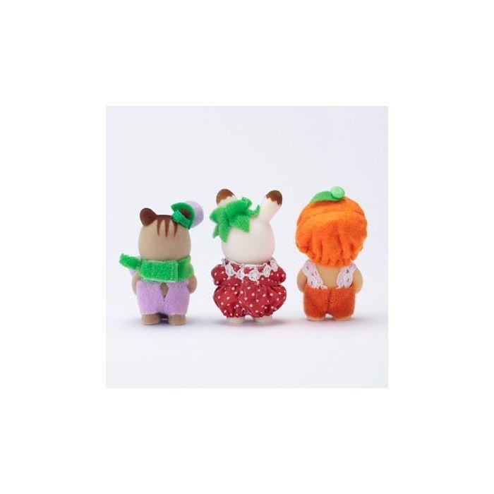 全新 日本購入 森林家族 會員限定 水果寶寶組 葡萄 草莓 橘子 寶寶-細節圖2