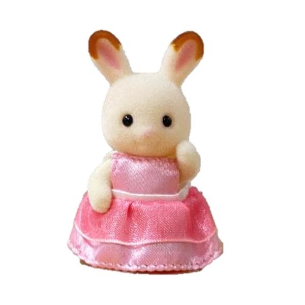 全新 正版 森林家族 可可兔嬰兒 粉洋裝 粉紅洋裝 含人偶-細節圖2