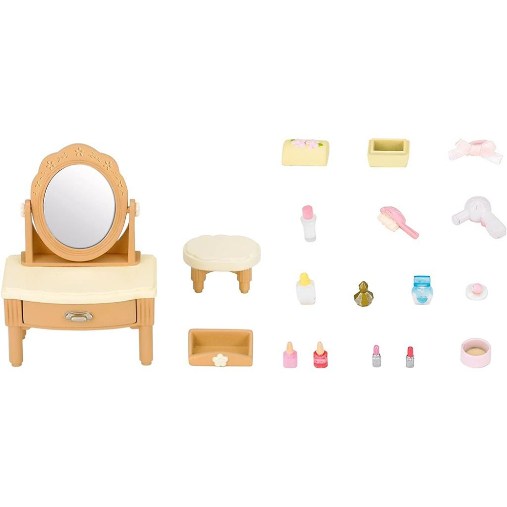 日本直送 全新 正版 森林家族 圓木化妝台 化妝台 梳妝台-細節圖2