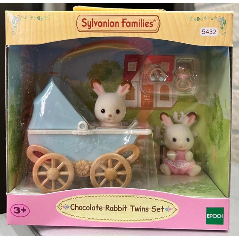 日本直送 全新 正版 森林家族 可可兔雙胞胎推車組 嬰兒推車組-細節圖3