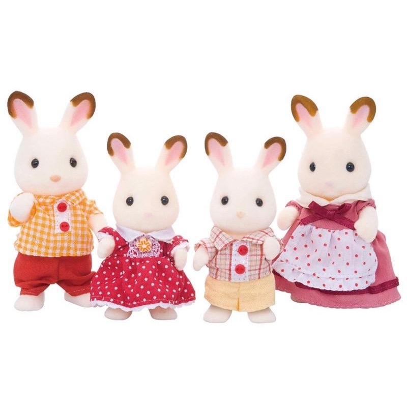 全新日本直送 正版 森林家族 可可兔家庭人偶組-細節圖2