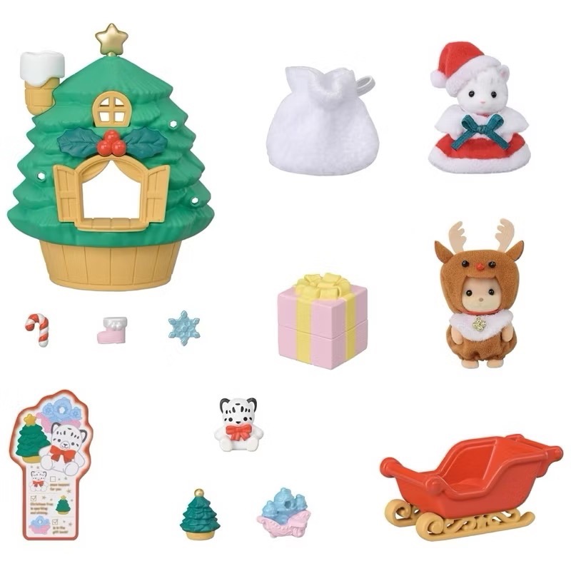 全新 正版 森林家族 聖誕小樹屋人偶組 聖誕組-細節圖2