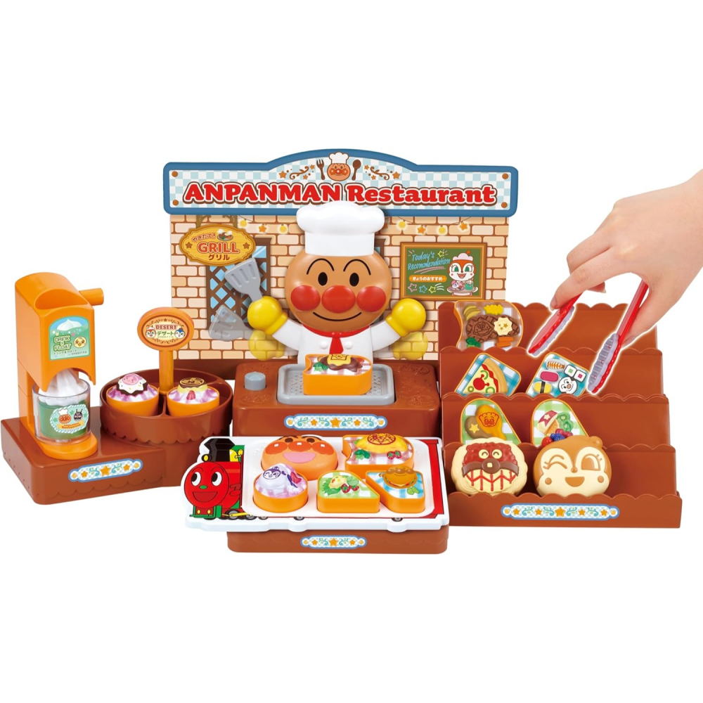 全新 正版 ANPANMAN 麵包超人 餐廳遊戲組 餐廳玩具 麵包店 複合式餐廳-細節圖2