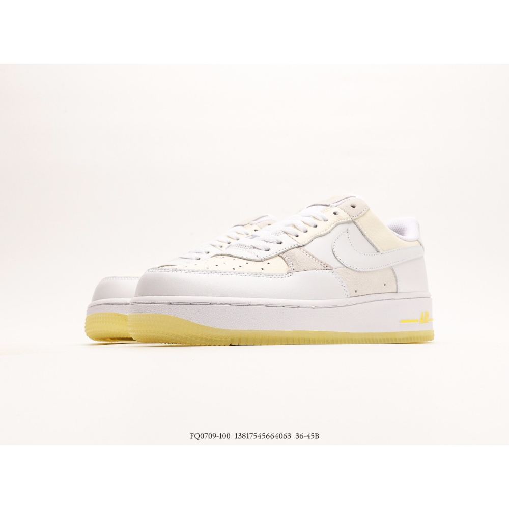 耐克Nk Air Force 1＇07 Low 縫線拼接 空軍一號低幫休閒板鞋-細節圖5