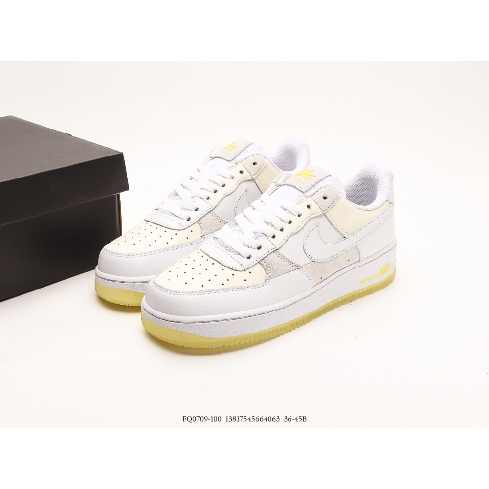 耐克Nk Air Force 1＇07 Low 縫線拼接 空軍一號低幫休閒板鞋-細節圖9