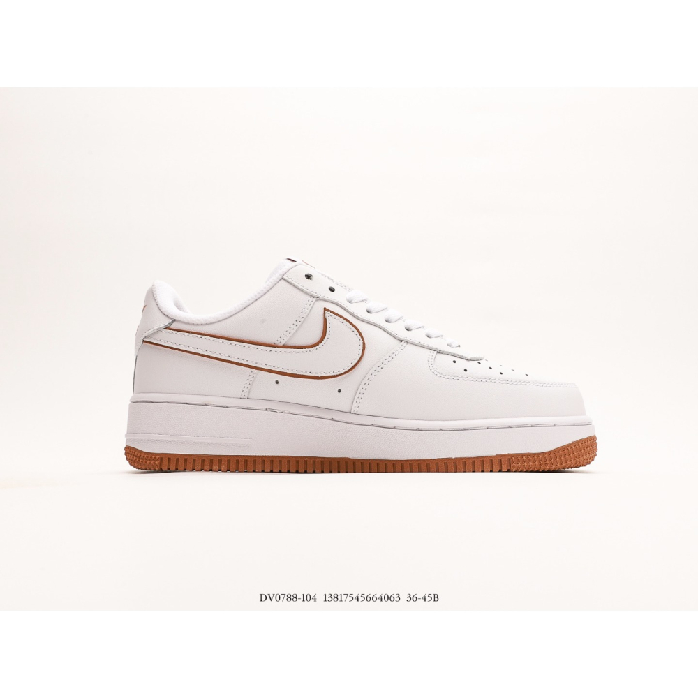 耐克NK Air Force 1’07 Low”WhiteBronzine“空軍一號系列經典低幫百搭休閒運動板鞋“-細節圖2