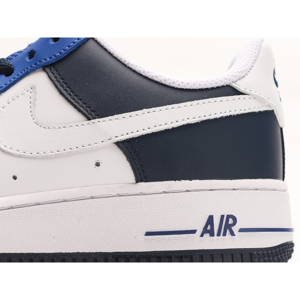 耐克Nike Air Force 1 Low 白深藍拼接  低幫百搭休閒運動板鞋-細節圖7