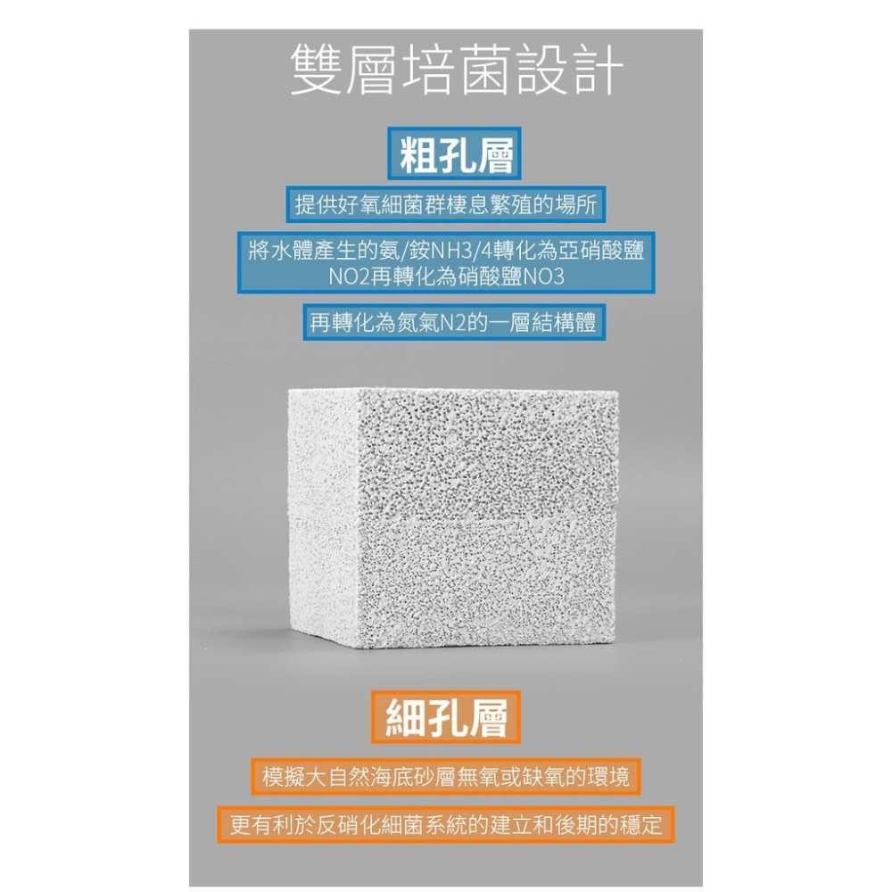 【洪洋水族】🔥GAE洪洋魔快氣密磚 台灣出貨🔥雙層培菌設計 建立硝化&反硝化系統 營造自然生態 厭氧菌 消NO3-細節圖4