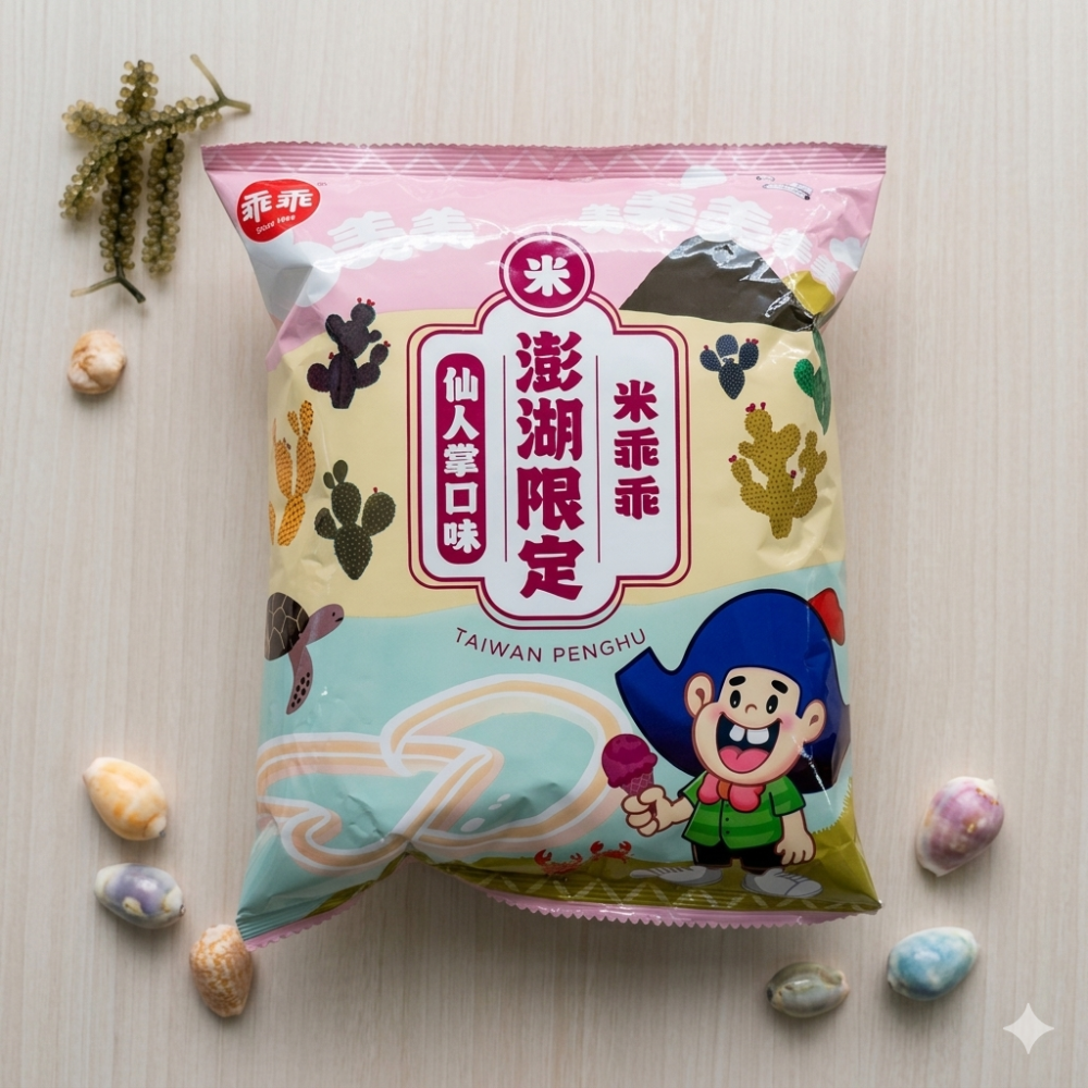 【澎湖限定】黑糖/仙人掌米乖乖-細節圖2