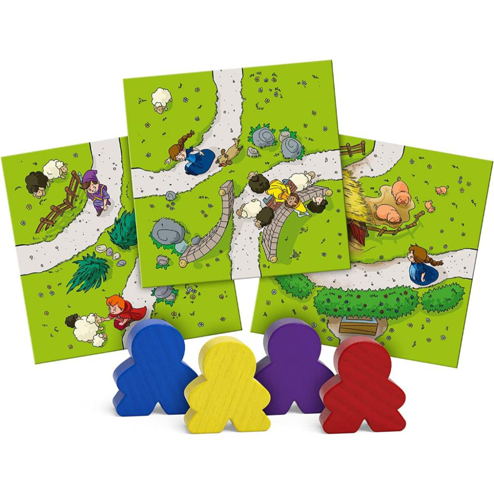 [全新現貨]正版桌遊 美國  My First Carcassonne 卡卡頌兒童版 英文版-細節圖3