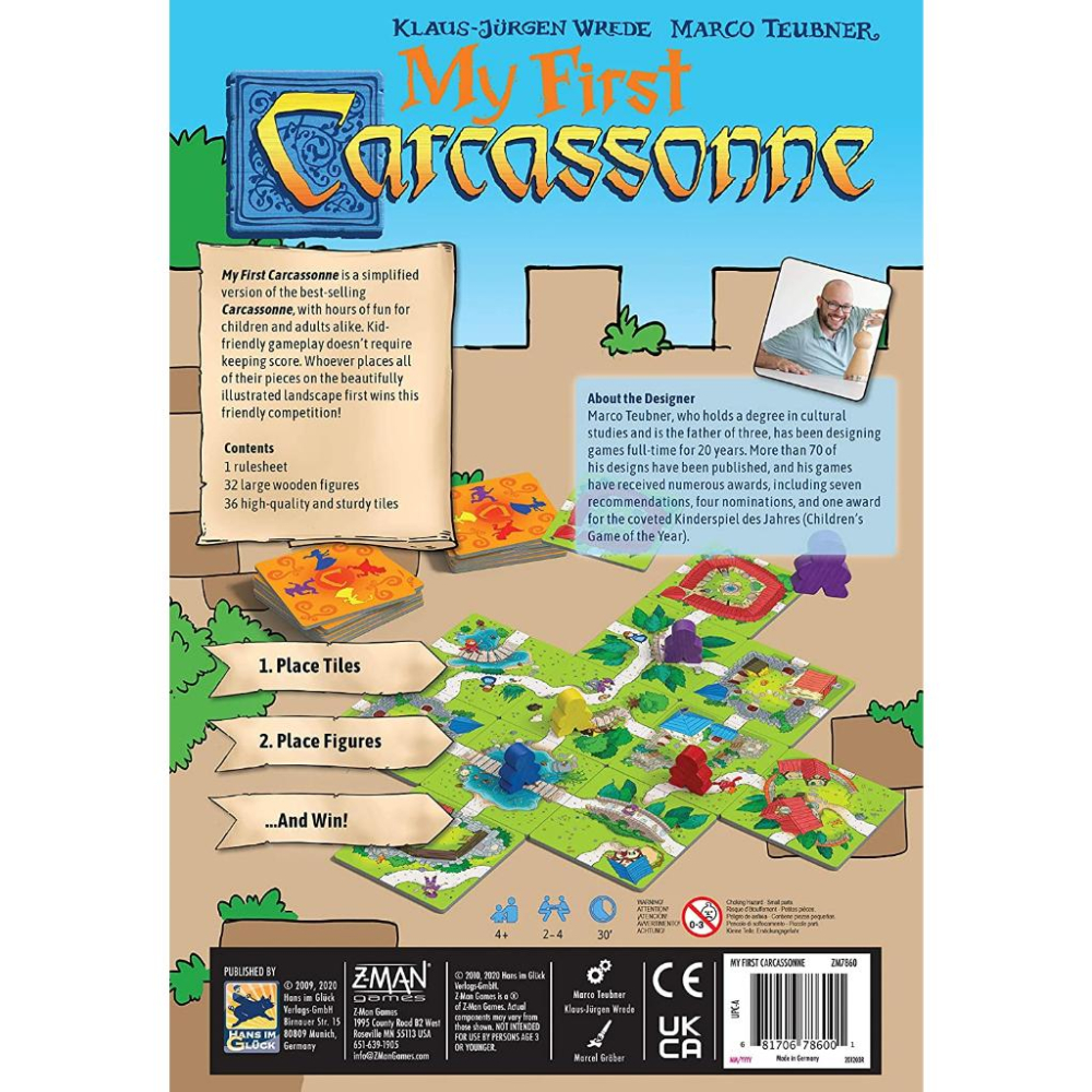 [全新現貨]正版桌遊 美國  My First Carcassonne 卡卡頌兒童版 英文版-細節圖5