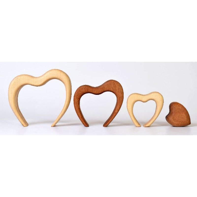 [全新在台現貨]羅馬尼亞 Bumbu Toys 堆疊的心 木製 積木 木質-細節圖5