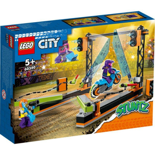 [全新未拆現貨]正品！ LEGO 樂高 City系列 60340 刀鋒特技挑戰組 特技摩托車 摩托車