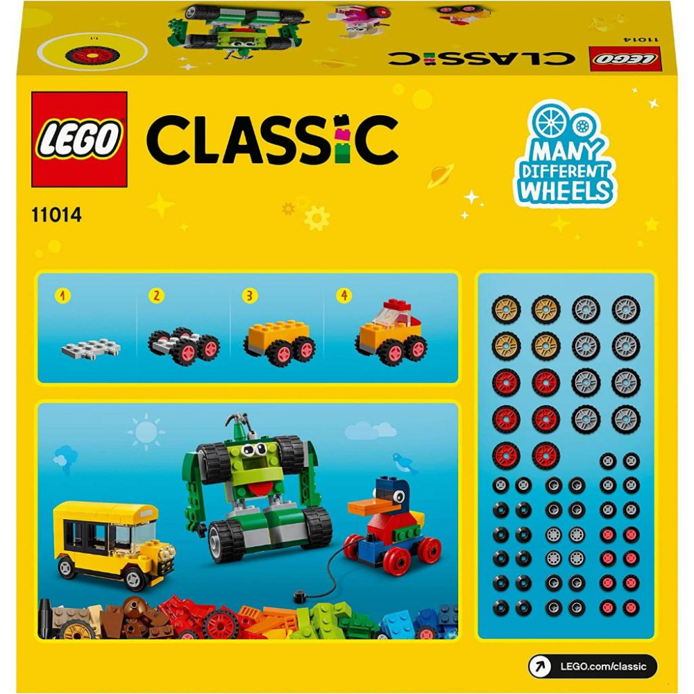 [全新未拆現貨]正版 樂高 Lego 11014 classic 經典系列 顆粒與輪子-細節圖6