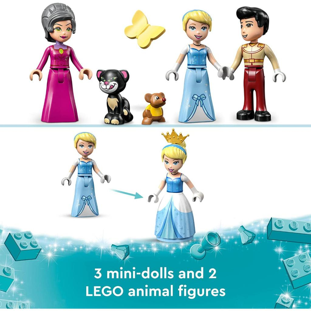 [全新未拆現貨]正版 樂高 Lego 43206 灰姑娘與白馬王子的城堡 Disney 公主-細節圖5