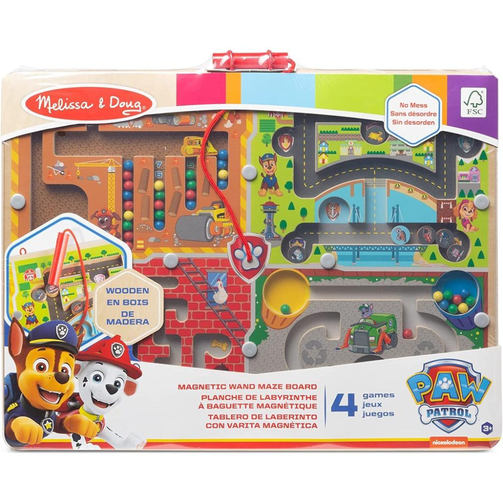 [全新現貨]美國 Melissa & Doug 瑪莉莎 PAW Patrol 汪汪隊立大功 4合1 木製磁吸棒 磁鐵運筆-細節圖2