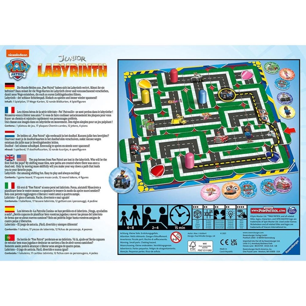 [全新現貨]德國 Ravensburger 汪汪隊 PAW Patrol Labyrinth 百變迷宮 小小迷宮妙妙妙-細節圖2