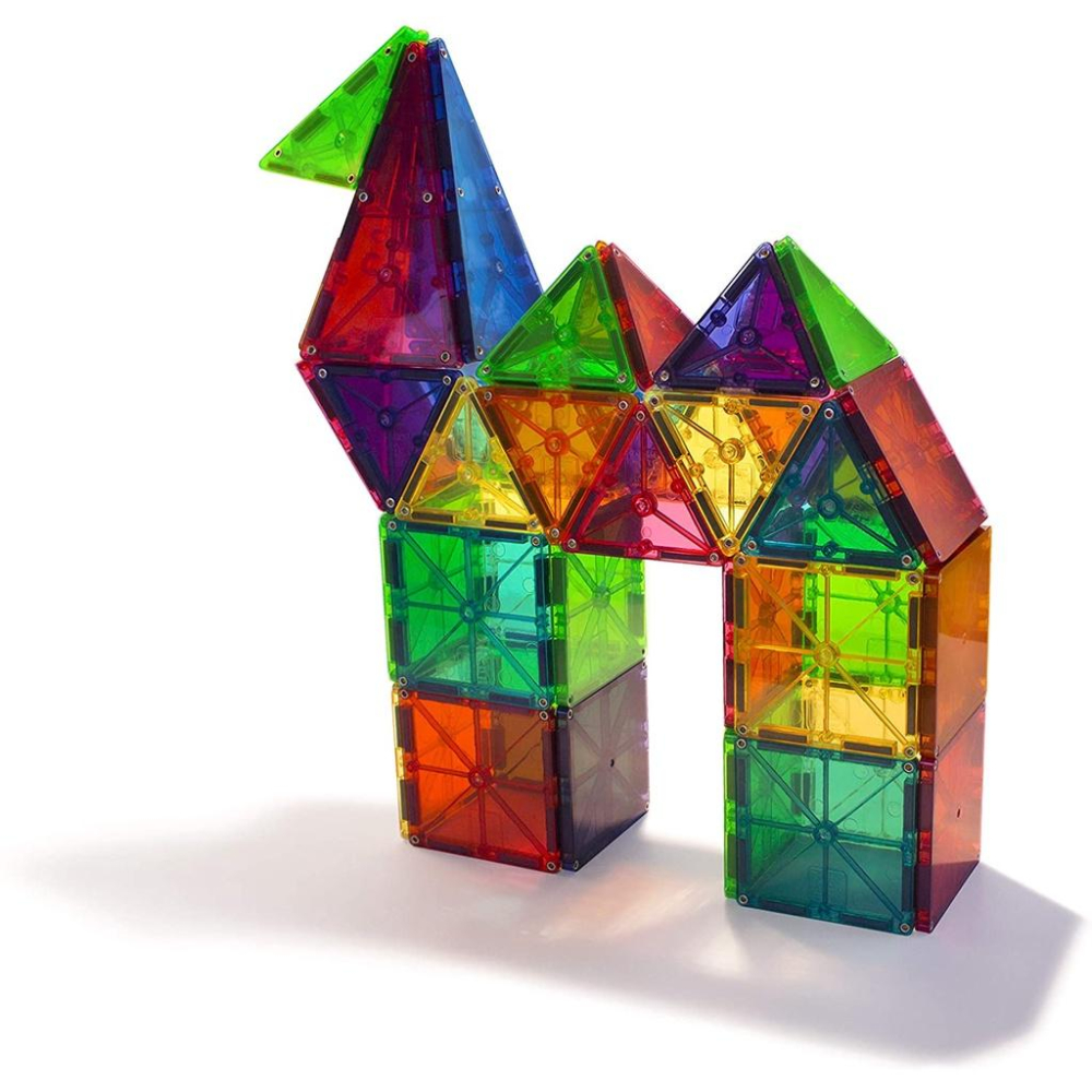 [全新未拆現貨]美國 Magna Tiles 透光彩色磁力片 100片 磁力片 磁性積木-細節圖4