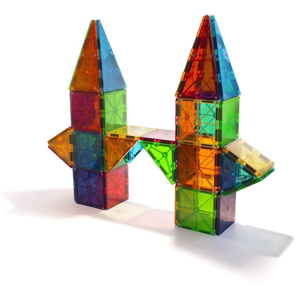[全新未拆現貨]美國 Magna Tiles 透光彩色磁力片 100片 磁力片 磁性積木-細節圖6