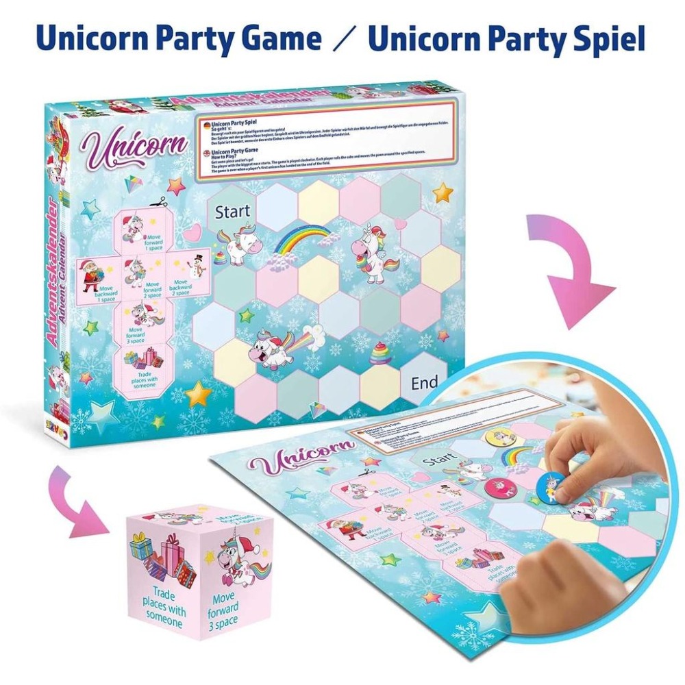 [全新在台現貨]德國 CRAZE 獨角獸 聖誕降臨曆 聖誕 降臨曆 聖誕日曆  聖誕倒數 倒數日曆 戳戳樂-細節圖6