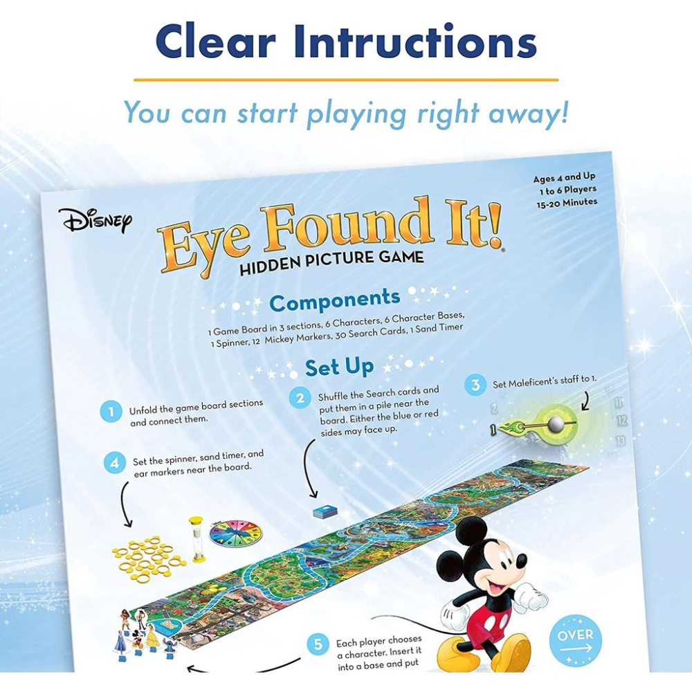 [全新未拆現貨]德國 Ravensburger Disney Eye Found It 迪士尼找找遊戲 桌遊 親子桌遊-細節圖5