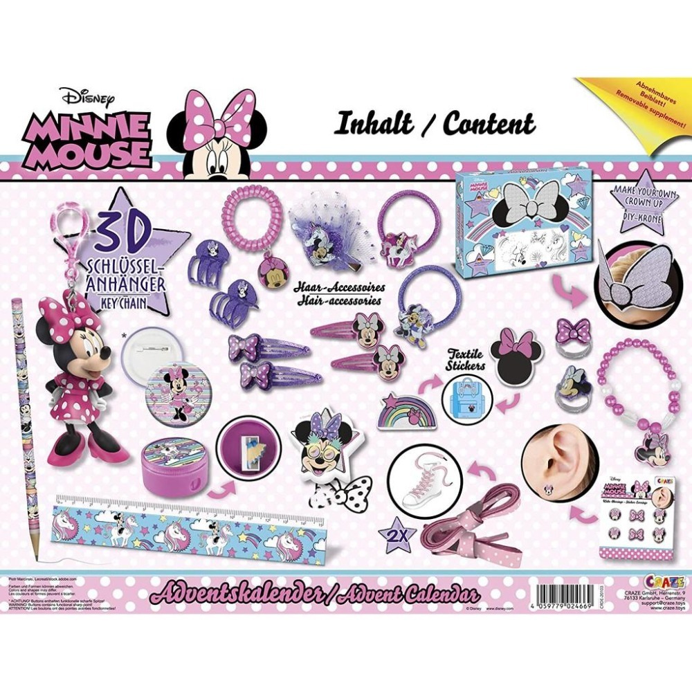 [全新在台現貨]德國 CRAZE 米妮 聖誕降臨曆 聖誕 降臨曆 聖誕日曆 聖誕倒數 倒數日曆 戳戳樂-細節圖4