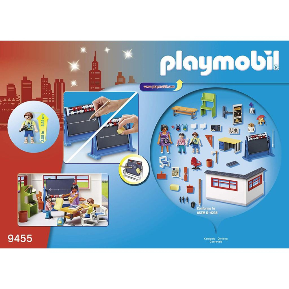 [全新未拆現貨]德國 Playmobil 摩比 9455城市生活 歷史課程 角色扮演 家家酒 City Life 教室-細節圖7