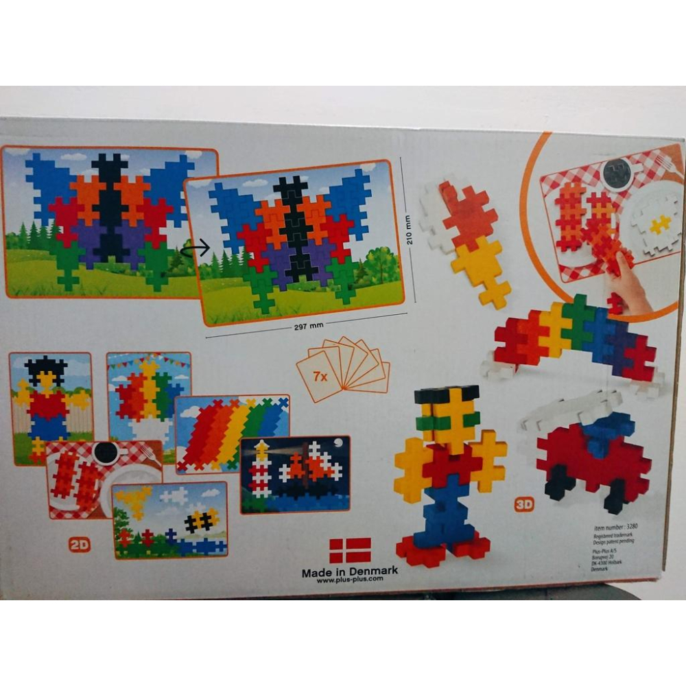[全新未拆現貨] 丹麥 Plus-Plus 加加積木 大顆粒 60PCS+題目版 彩虹系列 夢幻系列 積木-細節圖4